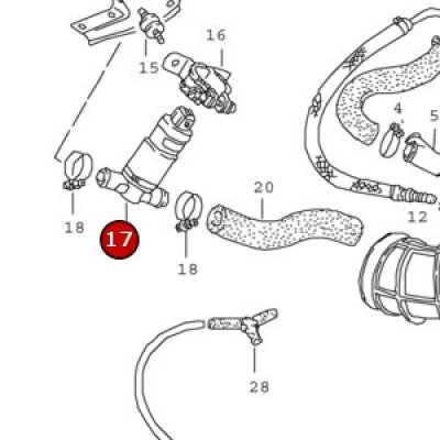 924/944/968（1976-1995）エンジン - アイドルコントロールバルブ/924・944 - 【ポルシェパーツ専門店フラワーパーツ】